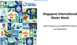 Singapore International Water Week - Sales Prospectus for SIWW2021 Online and SIWW2022