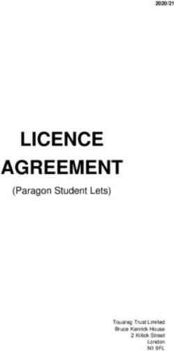 LICENCE AGREEMENT (Paragon Student Lets)