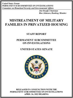 MISTREATMENT OF MILITARY FAMILIES IN PRIVATIZED HOUSING