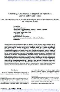 Minimizing Asynchronies in Mechanical Ventilation: Current and Future Trends