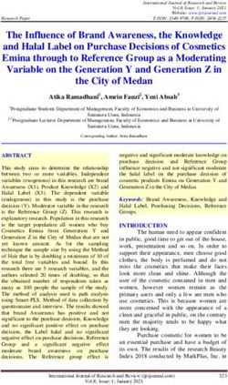 The Influence of Brand Awareness, the Knowledge and Halal Label on Purchase Decisions of Cosmetics Emina through to Reference Group as a ...