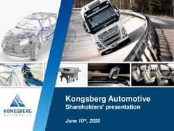 Kongsberg Automotive Shareholders' presentation - June 10th, 2020
