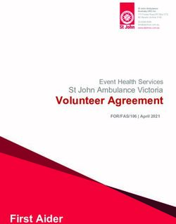 Volunteer Agreement St John Ambulance Victoria Event Health Services - First Aider