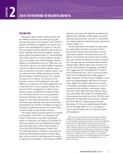 IDEAS TO RESPOND TO WEAKER GROWTH