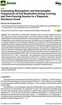 Contrasting Rhizospheric and Heterotrophic Components of Soil Respiration during Growing and Non-Growing Seasons in a Temperate Deciduous Forest ...