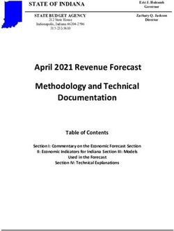 April 2021 Revenue Forecast Methodology and Technical Documentation