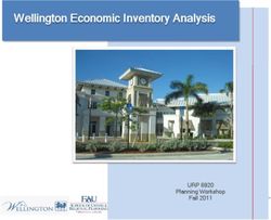 Wellington Economic Inventory Analysis - URP 6920 Planning Workshop Fall 2011 1 Wellington Economic Inventory Analysis