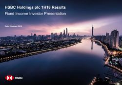 HSBC Holdings plc 1H18 Results - Fixed Income Investor Presentation Date: 6 August 2018 - HSBC Group
