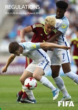REGULATIONS FIFA U-20 World Cup Poland 2019 - FIFA.com
