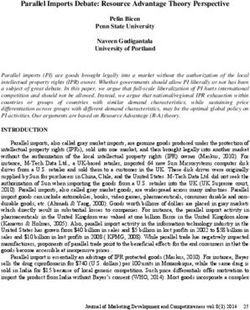 Parallel Imports Debate: Resource Advantage Theory Perspective