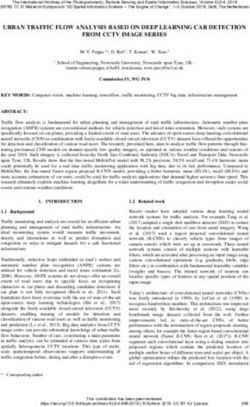 URBAN TRAFFIC FLOW ANALYSIS BASED ON DEEP LEARNING CAR DETECTION FROM CCTV IMAGE SERIES - ISPRS Archives