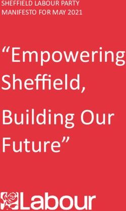 "Empowering Sheffield, Building Our Future" - SHEFFIELD LABOUR PARTY MANIFESTO FOR MAY 2021