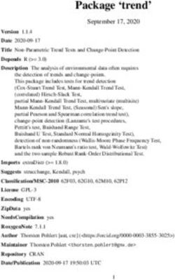 Package 'trend' September 17, 2020 - CRAN