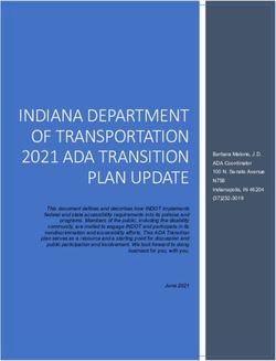 INDIANA DEPARTMENT OF TRANSPORTATION 2021 ADA TRANSITION PLAN UPDATE - IN.gov