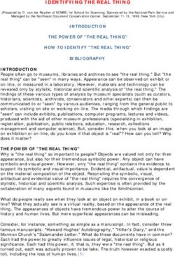 IDENTIFYING THE REAL THING