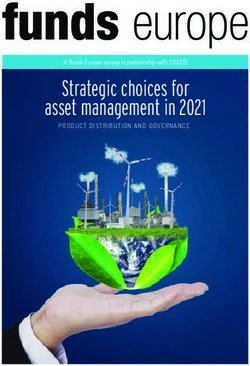 Strategic choices for asset management in 2021 - PRODUCT DISTRIBUTION AND GOVERNANCE - CACEIS