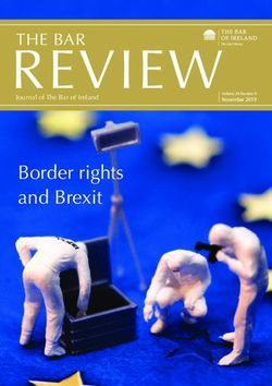 REVIEW Border rights and Brexit - THE BAR - Law Library