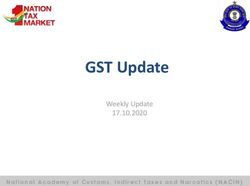 GST Update Weekly Update 17.10.2020 - National Academy of Customs, Indirect Taxes and Narcotics (NACIN) - CBIC