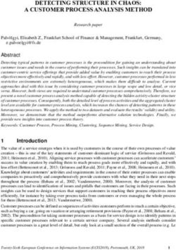DETECTING STRUCTURE IN CHAOS: A CUSTOMER PROCESS ANALYSIS METHOD - ECIS2018