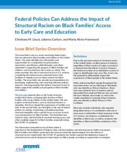 Federal Policies Can Address the Impact of Structural Racism on Black Families' Access to Early Care and Education - Child Trends
