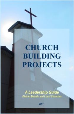 CHURCH BUILDING PROJECTS - A Leadership Guide District Boards and Local Churches - Missouri United Methodist Foundation