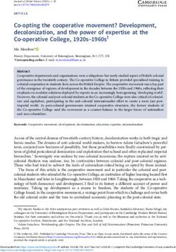Co-opting the cooperative movement? Development, decolonization, and the power of expertise at the Co-operative College, 1920s-1960s