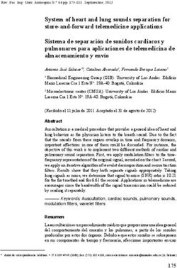 System of heart and lung sounds separation for store-and-forward telemedicine applications Sistema de separación de sonidos cardiacos y pulmonares ...