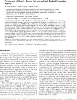 Polyphenols of Rosa L. Leaves Extracts and their Radical Scavenging Activity - De Gruyter