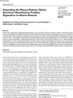 Unpacking the Mascot Debate: Native American Identification Predicts Opposition to Native Mascots - Native American Journalists ...