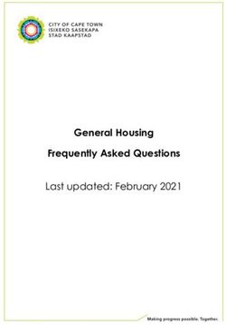 General Housing Frequently Asked Questions - Last updated: February 2021
