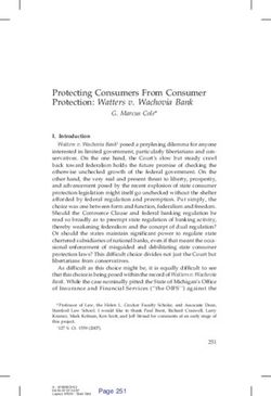 Protecting Consumers From Consumer Protection: Watters v. Wachovia Bank
