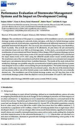 Performance Evaluation of Stormwater Management Systems and Its Impact on Development Costing - MDPI
