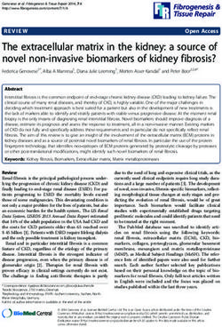 The extracellular matrix in the kidney: a source of novel non-invasive ...