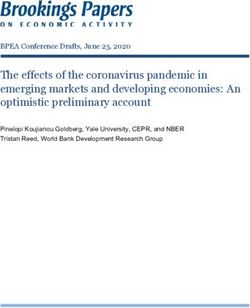 The effects of the coronavirus pandemic in emerging markets and developing economies: An optimistic preliminary account - Brookings Institution