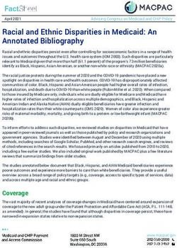 Racial and Ethnic Disparities in Medicaid: An Annotated Bibliography - MACPAC