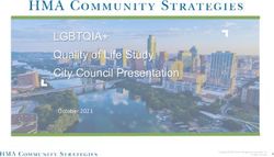 LGBTQIA+ Quality of Life Study City Council Presentation - October 2021