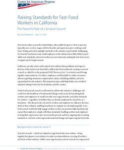 Raising Standards for Fast-Food Workers in California