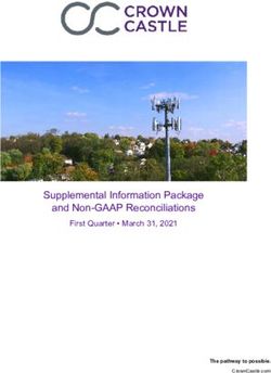 Supplemental Information Package and Non-GAAP Reconciliations - First Quarter March 31, 2021 - Crown Castle