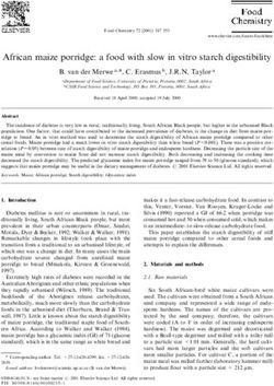 African maize porridge: a food with slow in vitro starch digestibility