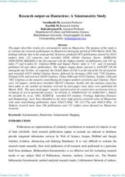Research output on Hantavirus: A Scientometric Study