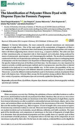 The Identification of Polyester Fibers Dyed with Disperse Dyes for Forensic Purposes - MDPI