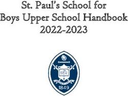 St. Paul's School for Boys Upper School Handbook 2022-2023