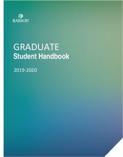 GRADUATE Student Handbook 2019-2020 - Babson College