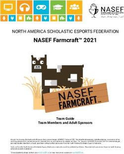 NASEF Farmcraft 2021 NORTH AMERICA SCHOLASTIC ESPORTS FEDERATION - Team Guide Team Members and Adult Sponsors - ANEP