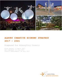 ALBURY CREATIVE ECONOMY STRATEGY 2017 - 2021 Prepared for AlburyCity Council