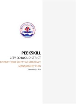 PEEKSKILL CITY SCHOOL DISTRICT DISTRICT-WIDE SAFETY & EMERGENCY - MANAGEMENT PLAN