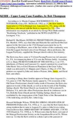 KERR - Upper Long Cane Families, by Bob Thompson