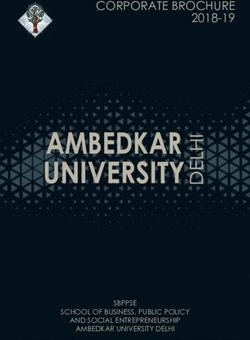 AMBEDKAR UNIVERSITYD - CORPORATE BROCHURE 2018-19 - Ambedkar University Delhi