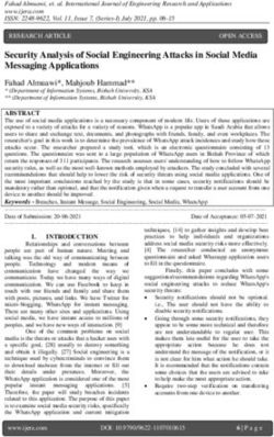 Security Analysis of Social Engineering Attacks in Social Media Messaging Applications - ijera