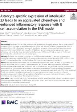 Astrocyte-specific expression of interleukin 23 leads to an aggravated phenotype and enhanced inflammatory response with B cell accumulation in ...